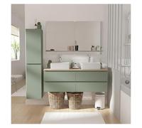 MOB-IN Sorrento - Juego de lavabo doble colgante, 120 cm