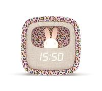 MOB - Mobility On Board Billy Clock Rainbow Leopard edición limitada - Despertador y luz nocturna con 3 alarmas y 5 sonidos relajantes - Diseño suave para niños