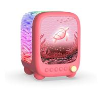 MOB - MOBILITY ON BOARD - Lámpara led wavy light coral con altavoz bluetooth - luz de ambiente relajante efecto olas - lámpara decorativa recargable usb con mando a distancia - dormitorio salón