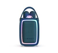 Mob Singy Party Altavoz Karaoke Portátil para Niños y Adultos, Navy | Proyector de discoteca, 2 micrófonos inalámbricos para cantar dúo, USB recargable y tarjeta SD