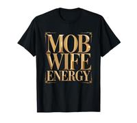 Mob Wife Champán Rosas Gráfico Energía Glamurosa Estética Camiseta