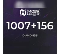 Moba Legends - 1007 Diamonds + 156 Bonus Direct Top-Up - GLOBAL