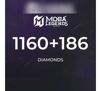 Moba Legends - 1160 Diamonds + 186 Bonus Direct Top-Up - GLOBAL