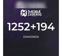 Moba Legends - 1252 Diamonds + 194 Bonus Direct Top-Up - GLOBAL