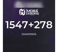 Moba Legends - 1547 Diamonds + 278 Bonus Direct Top-Up - GLOBAL