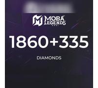 Moba Legends - 1860 Diamonds + 335 Bonus Direct Top-Up - GLOBAL
