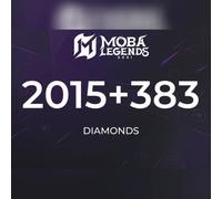 Moba Legends - 2015 Diamonds + 383 Bonus Direct Top-Up - GLOBAL