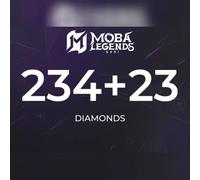 Moba Legends - 234 Diamonds + 23 Bonus Direct Top-Up - GLOBAL
