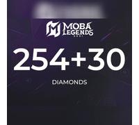 Moba Legends - 254 Diamonds + 30 Bonus Direct Top-Up - GLOBAL