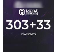 Moba Legends - 303 Diamonds + 33 Bonus Direct Top-Up - GLOBAL