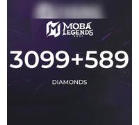 Moba Legends - 3099 Diamonds + 589 Bonus Direct Top-Up - GLOBAL