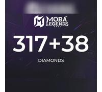 Moba Legends - 317 Diamonds + 38 Bonus Direct Top-Up - GLOBAL