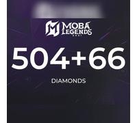 Moba Legends - 504 Diamonds + 66 Bonus Direct Top-Up - GLOBAL