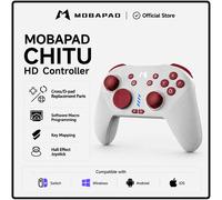 MOBAPAD-Joystick mecánico Hall con Bluetooth, controlador de vibración para Nintendo Switch, PC, Android, iOS, consola de juegos Gray