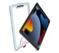 MOBDIK 1 Piezas Cristal Templado Protector para iPad 9ª / 8ª / 7ª Generación 10.2 Pulgadas (2021/2020 / 2019) Transparencia HD, Resistente Arañazos, Shell de Compatibilidad, EZ Kit