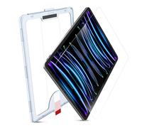 MOBDIK 1 Piezas Protector de Pantalla de Cristal Templado para iPad Pro 12.9 Pulgadas (2022 & 2021 & 2020 & 2018) Transparencia HD, Resistente Arañazos, Shell de Compatibilidad, EZ Kit
