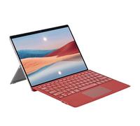 mobee Funda tipo cubierta para Microsoft Surface Pro 7+/ Pro 7 / Pro 6 / Pro 5 / Pro 4 / Pro 3, teclado tipo Bluetooch con trackpad multitáctil, ultra silm (rojo con retroiluminación)