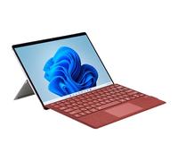 Mobee - Funda tipo funda para Microsoft Surface Pro 7+/ 7/6 / 5/4 / 3, teclado Bluetooth con Trackpad multitáctil, Ultra Silm (rojo amapola)