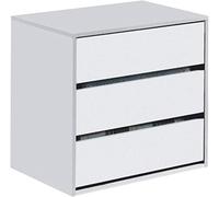 Mobelcenter - Cajonera para Armario - Cajonera Interior 3 cajones Independientes - Acabado en Color Blanco - Medidas: Ancho: 60 cm x Alto: 57 cm x Fondo: 44 cm - (0536)