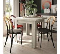 Mobelcenter, Mesa de Comedor Extensible Cuadrada Sidney, Mesa de Salón o Comedor Apertura Libro, Acabado en Color Coral, Medidas: Ancho: 90-180 cm x Fondo: 90 cm x Alto: 77 cm (1073)