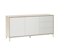 Mobelcenter - Mueble Aparador Brooklyn - Bufet Moderno - Bufet diseño nórdico - Acabado Roble Canadian y Blanco - Medidas: Alto: 74 cm x Ancho: 154 cm x Fondo: 41 cm (Aparador) - 1276