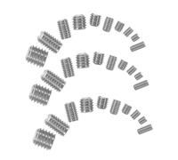 Mobestech 1 caja Tornillos Prisioneros Pequeños de Acero Inoxidable Grub Screw Surtido con Plano para Uso Baño y Reparaciones