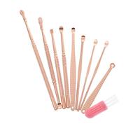 Mobestech 1 Juego removedor de cerumen bastoncillos de limpieza de cerumen suministros de limpieza de oídos kit de limpieza de oídos removedores de cera del oído delicado suite accesorios