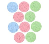 Mobestech 10 piezas Almohadillas Limpieza Facial de Celulosa Ovaladas Suaves para Desmaquillar y Cuidado Diario Piel Sensible Uso con Agua o Productos Limpieza Color Color Aleatorio