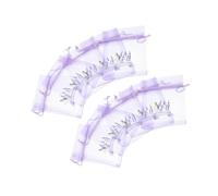 Mobestech 10 Piezas Bolsa Vacía De Organza Morada Bolsitas De Malla Pequeñas Cordón Para Joyería Bolsitas Para Dulces Colgante Perfumada Para Recuerdos De Boda o Fiestas