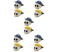 Mobestech 10 Piezas Clip De Perfume De Calavera Clip De Ventilación De Fragancia De Coche Ambientador De Aire De Coche De Calavera Clip De Ventilación De Aroma De Coche Gótico De Terror