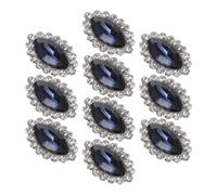 Mobestech 10 Piezas Gemas de Imitación de Vidrio para Coser, Accesorios Brillantes para Manualidades Diy, Ideales para Decorar Ropa, Joyas y Complementos Brillo Intenso