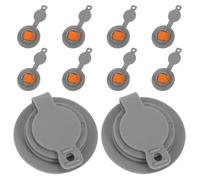 Mobestech 10 Piezas Válvula de Aire Inflable de TPU para Almohada de Viaje y Camping, Tapón de Repuesto Tecnología Antifuertes, Tamaño 12mm para Cojines y Flotadores