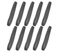 Mobestech 10 Pistas de Goma para Tanques RC Negro, Orugas Duraderas Tracción Optimizada para Proyectos DIY y Competencias de Tanques Control Remoto