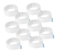 Mobestech 10 rollos Cinta para Extensiones de Pestañas Tela No Tejida Transpirable Adhesiva para Maquillaje Profesional y Fijación