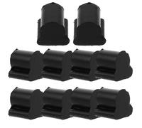 Mobestech 10 Topes de Goma para Válvulas Rotatorias de Trompa Francesa Amortiguadores de 4 MM Negros Kit de 10 Piezas Accesorio para Instrumentos de Viento y Protección contra