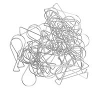 Mobestech 100 Clips para Colgar Techo en Forma de 8 Ganchos de Acero para Techo Suspendido 100 Piezas 50 Modelo A 50 Modelo B Ideales para Oficinas Bodas y Decoración Reutilizables