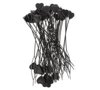 Mobestech 100 Piezas Unidades de Herramienta de Cabello Forma de Corazón Negra Accesorio para Trenzar y Hacer Coletas Rápido Herramienta de Enhebrado Fácil para Peinados Recogidos Cuidado