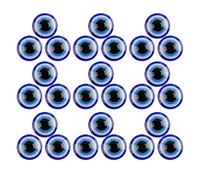 Mobestech 100 Unidades Parches de Resina Forma de Ojo Azul para Manualidades, Aplicación Rápida y Versátil, Ideales para Crear Personajes y Álbumes de Recortes