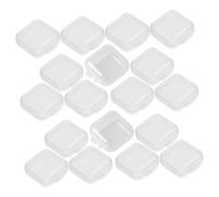 Mobestech 100Piezas Cajas de Almacenamiento Transparentes de Plástico Contenedores Multifuncionales para Joyas Píldoras y Accesorios para Oficina y Hogar