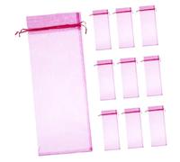Mobestech 10piezas Bolsa Para Envasar De Organza Transparente Bolsa De Obsequio Para Botellas De Vino Para Eventos Sociales Como Cumpleaños o Bodas