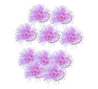 Mobestech 10piezas Coletero Pompones Brillantes Gomas Elásticas Pelo para Fiestas de Animación Disfraces Actividades al Aire