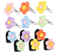 Mobestech 12 Pcs Clips de Ventilación para Coche Ganchos de Forma de Flor, Accesorios para Interior de Coche, Aromaterapia y Organización Vehículo