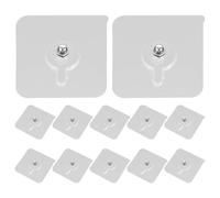 Mobestech 12 Pegatinas Adhesivas sin Rastro para Tornillos, sin Perforación, 6 Mm Expuestos, Kit sin Clavos para Colgar Cuadros en Yeso, Paredes de Cemento y Madera Dura, Uso en Cocina