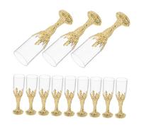 Mobestech 12 Piezas Vintage Chalice Goblets Reusable Wine Drinking Cups With Gothic Rustic Design For Church Communion Religious Weddings And Party Decorations