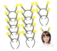 Mobestech 12piezas Tocado de Abeja Cabello Diadema Lazo Decoración Cabello Accesorios para Mujeres Diseño de Tocado Aro de Lentejuelas