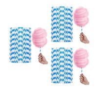 Mobestech 150 Palitos de Papel para Algodón de Azúcar, Resistentes, Accesorios para Máquinas de Algodón de Azúcar, Suministros Comerciales para Fiestas Y Eventos.