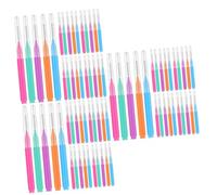 Mobestech 150 Piezas cepillo interdental cepillos interdentales cepillos de limpiador de frenos cepillo de de cerdas suaves selecciones para tirantes cepillo para frenillos