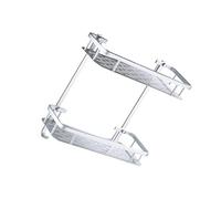 Mobestech 2 Estante de Almacenamiento de baño Kitchen Storage Rack Wall Shelf sobre el Estante del Inodoro Muro Estante de Almacenamiento para baño Organizador de artículos Varios Silver