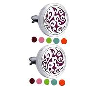 Mobestech 2 Juegos de Difusores de Ventilación para Coche con Clip de Aire a Prueba de Fugas 6 Unidades