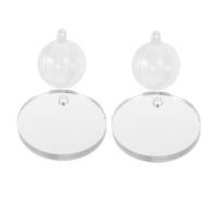Mobestech 2 Juegos Mirror De Burlas De Peces Accesorios De Acuario Accesorios para Tanque Betta Espejo Betta Espejo De Pescado Espejo Betta Espejo De Succión El Plastico